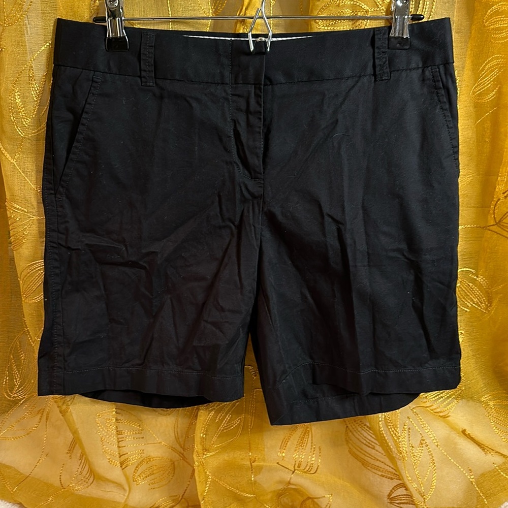 J. Crew, Black 7 inch Broken in Chino Shorts…wore 2x…size 4
